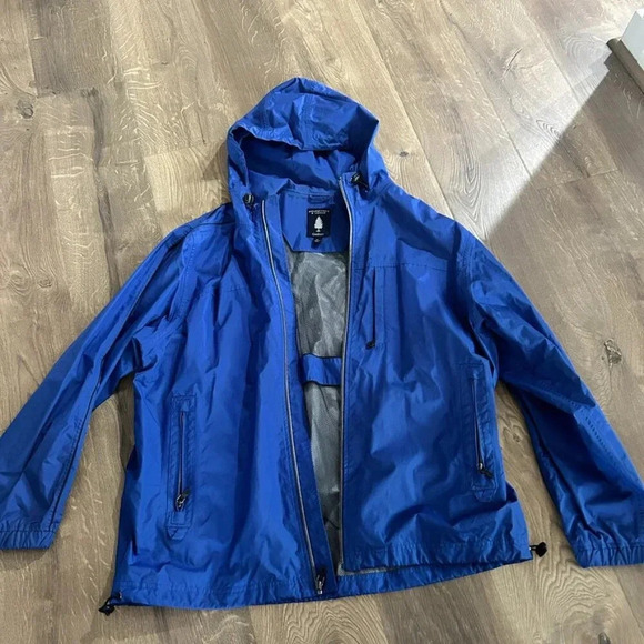 Roundtree & Yorke Jackets & Blazers - blue rain jacket